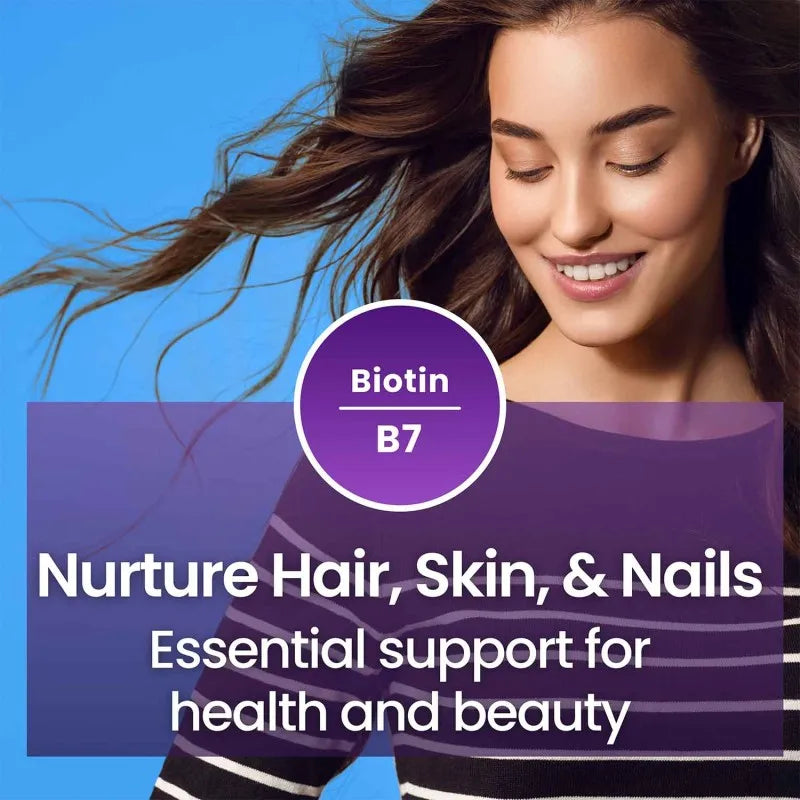 Vitamin B Complex High Dosage, 180 Tablets Vitamins Group B Biotin, Thiamine B1, Riboflavin B2, Vitamin B3 Niacin, B5 Pantothenic Acid, B6, Vitamin B12 and Folic Acid